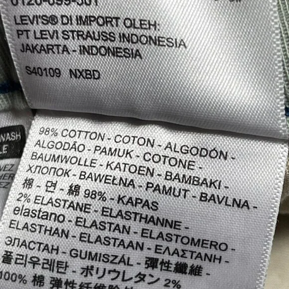 Levi s Men s Xx Standard Tapered Chino Pants Green Olive Stretch Twill 50x30 Big - Picture 12 of 16